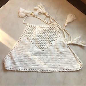 DollsKill (Dance & Marvel) crochet crop top XS